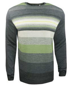 Acrylic sweater grey-lime comboa