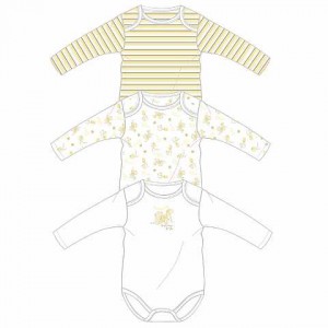 Baby Romper (Long Sleeve).Fabrication 01: 100% Cotton Interlock , 170 GSM.Unit Price: $1.15/Pc